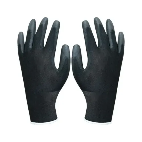 Luva Nylon + PU Preta varios tamanhos