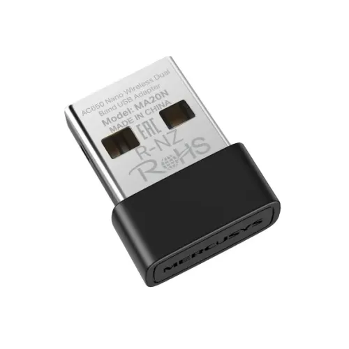Adaptador Wifi 5g Usb Wireless Dual Band Mercusys Ma20n Ac650 Nano *ENTREGA GRÁTIS*