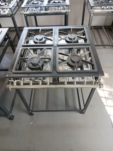 Fogão Industrial 4 Bocas Duplas 30x30 Mr Fogões 