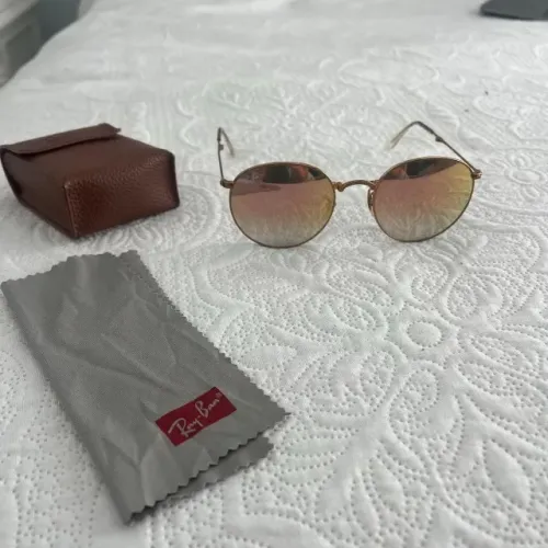 óculos ray ban dobrável com lentes rosadas edição limitada