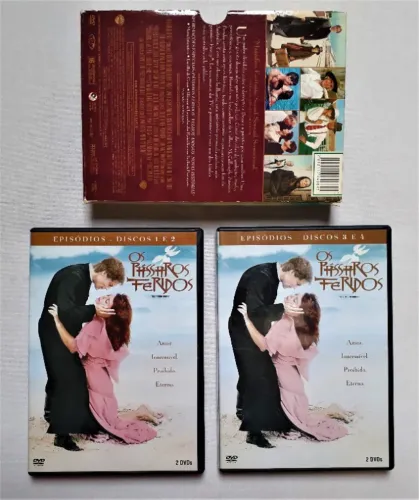 BOX Minisérie Os Pássaros Feridos 4 DVDs - Raridade