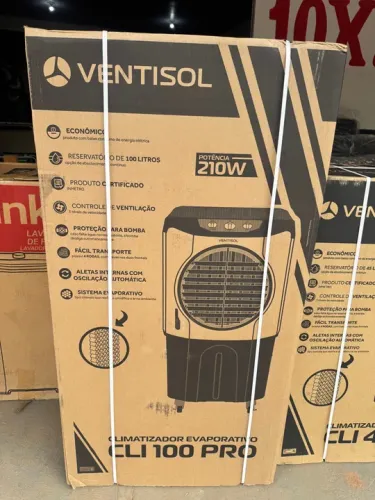 Climatizador Evaporativo Ventisol CLI 100 PRO - 210W - 100 Litros