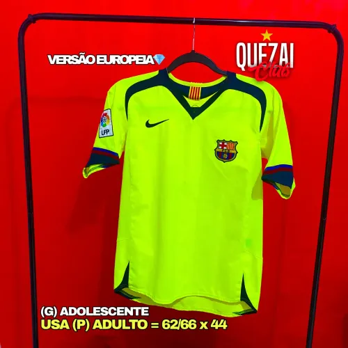 Camisa Nike Barcelona Total 90 2005/2006 Away Neon/Verde ORIGINAL
