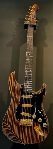 Guitarra JR Custom Stratocustom Zebrawood
