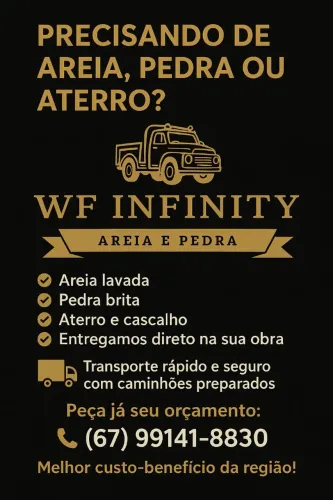 Areia, pedra e aterro 