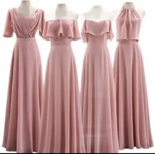 Vestido Madrinha Rosa P