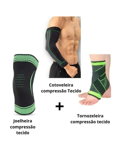 Kit de Compressão para Joelho, Cotovelo e Tornozelo