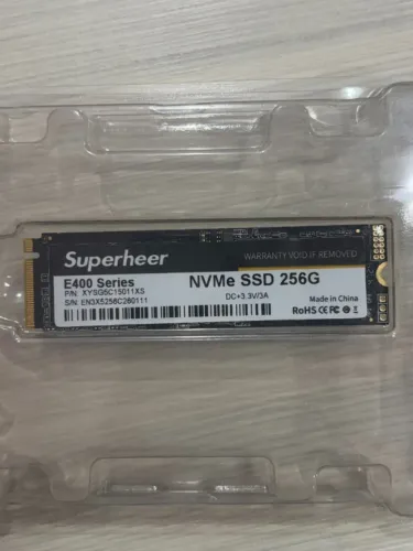 SSD NVMe 256GB Superheer - SEMINOVO
