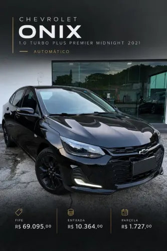 Chevrolet Onix PLUS PREMIER MIDNIGHT 1.0 12V TB FLEX AUT. 4P 2021