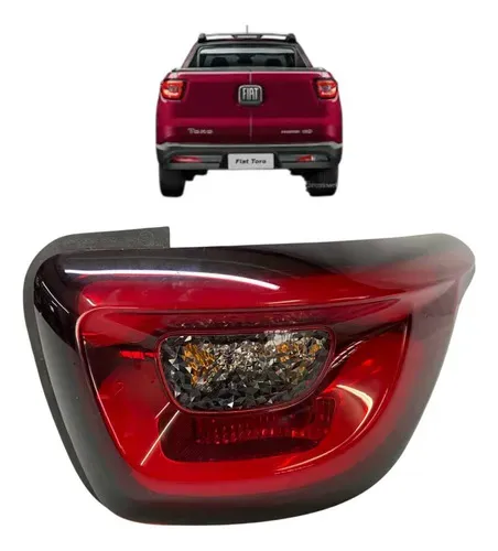 Lanterna Traseira Direita Fiat Toro 2016 A 2023 Original Direito/passageiro Vermelho