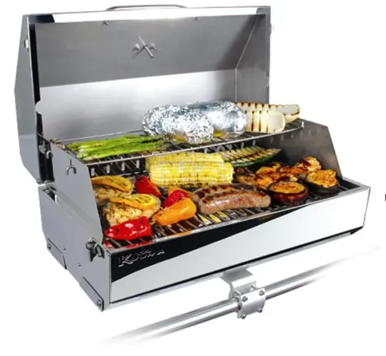 Churrasqueira a gás: Kuuma 316 Elite Premium aço inoxidável - compacto e portátil