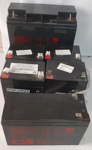 Lote 6 Baterias de No-Break 12v Diversas Marcas P/ Recondicionar