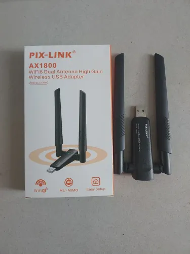 Adaptador Wi-Fi 6 PIX-LINK AX1800 USB