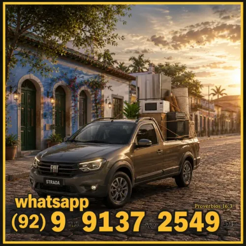 Frete e carreto com caminhonete pickup para mudanças compactas, entregas e transporte