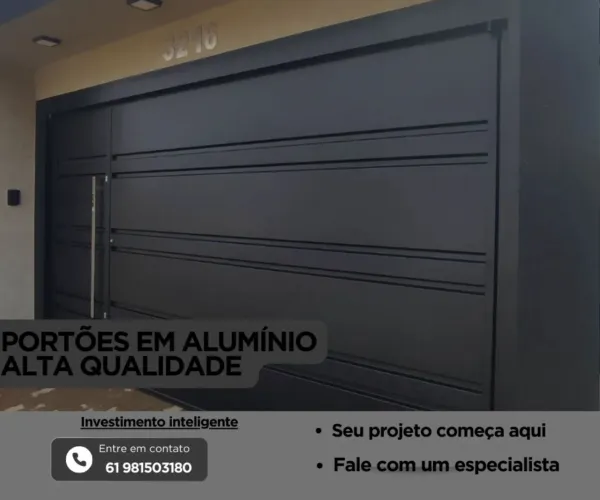 Portões em alumínio 