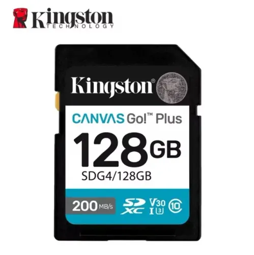 Cartão de Memória Kingston Canvas Go! Plus 128GB SDXC UHS-I