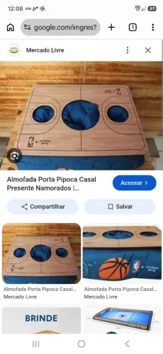 Almofada hellmanns porta squeezes e pipoca