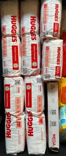Fralda tamanho P - Huggies máxima proteção