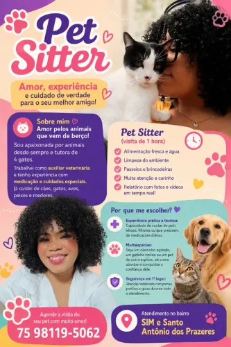 Pet Sitter/ Babá de Pet