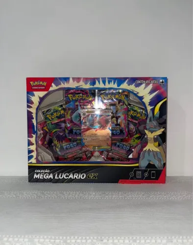 Box Mega Lucario Ex - 8 Pacotes Lacrado Pokémon