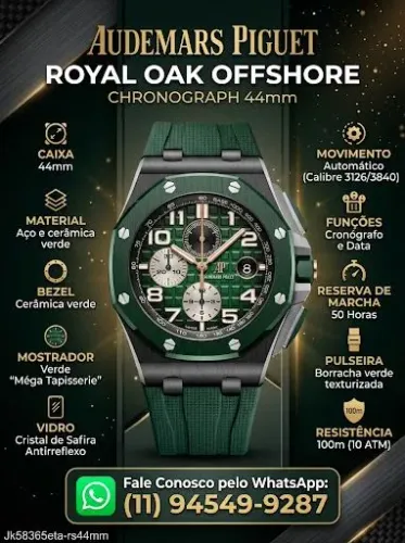 Audemars Piguet Royal Oak Offshore Selfwinding Chronograph/ Verde/ S.C
