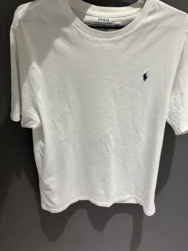 Camisa Polo Ralph Lauren Infantil Branca Tam 18-20/XL Original