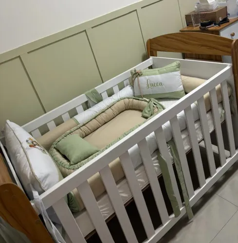 Berço Americano Marquesa 3 Em 1 Mini Cama + Colchão impermeável Ortobom