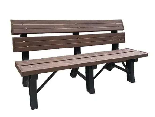 banco de jardim em PVC