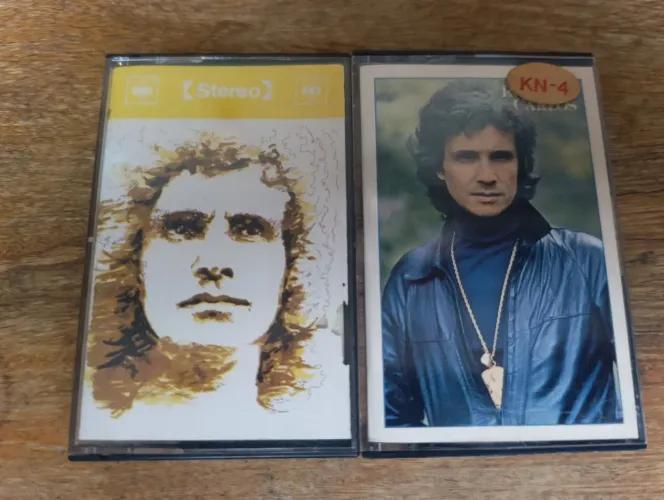 FITA K7 CASSETE ROBERTO CARLOS LOTE COM DUAS FITAS ORIGINAIS. GRAVADORA CBS 1971 E 1983