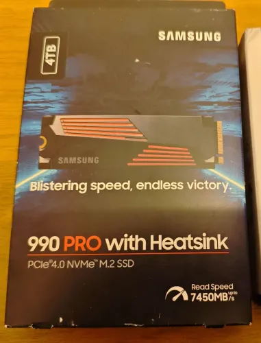 Nvme ssd Samsung 990 Pro 4tb Heatsink, 7450mb, nota e garantia.