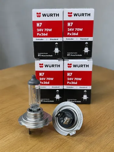 Lâmpada farol H7 caminhão 