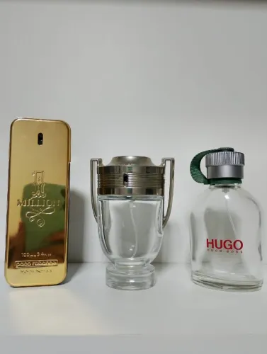 3  FRASCOS VAZIOS DE PERFUME 