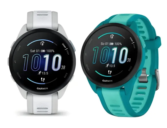 (Lacrado) Relógio Garmin Smartwatch Forerunner 165 Music Esportivo com Gps - Azul / Branco