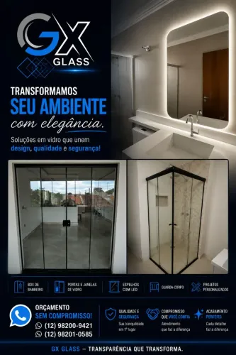 Vidraçaria em São José dos Campos | Box, Espelhos e Vidros Sob Medida