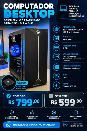 Computador Desktop 8GB