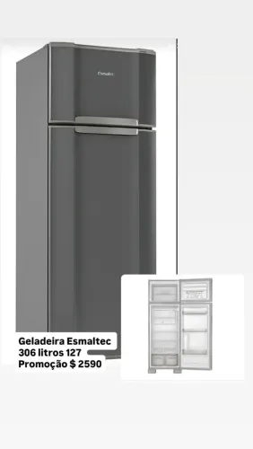 Geladeira nova inox