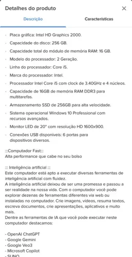 Computador completo