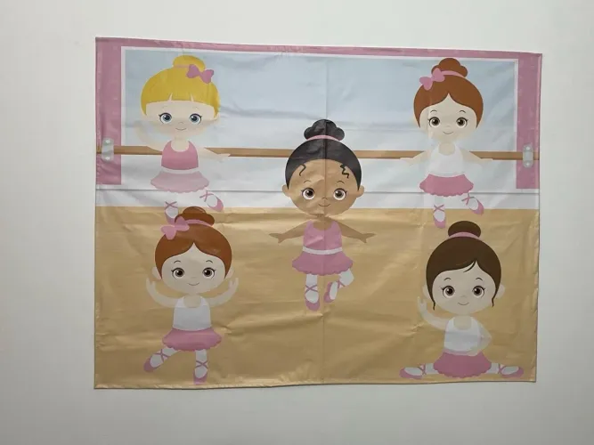 Kit Painel + Displays Decoração festa infantil tema BAILARINA 