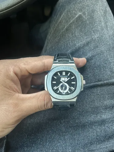 relógio patek philippe nautilus / Pulseira de couro
