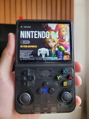 Video Game Portátil R36s (NOVO + MicroSD atualizado)