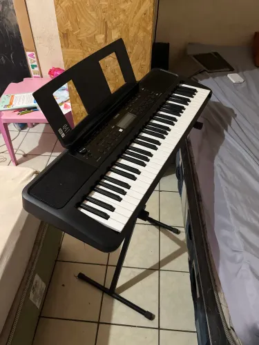 Kit Teclado Musical Yamaha Psr E383 61 Teclas