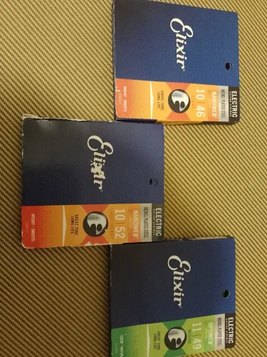 Encordoamento elixir de guitarra 