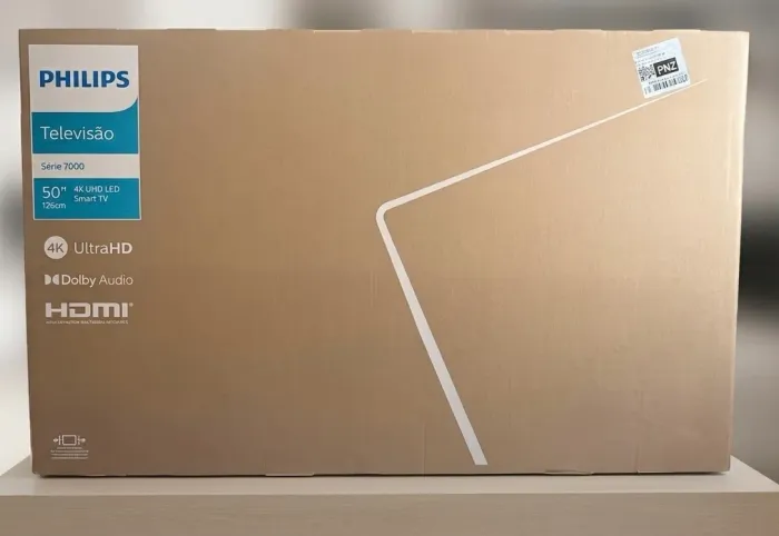 TV Philips 50 polegadas SmartTV 4K Nova! Lacrada! Comando de voz! Entrega grátis