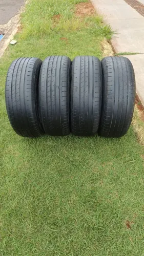4 PNEUS 205/60/16 GOODYEAR MEIA VIDA.