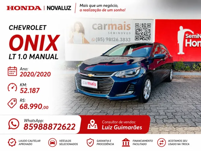 Chevrolet Onix Hatch Premier 1.0 12V TB Flex Aut. 4P 2020