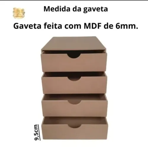 GAVETEIRO COM 4 GAVETAS