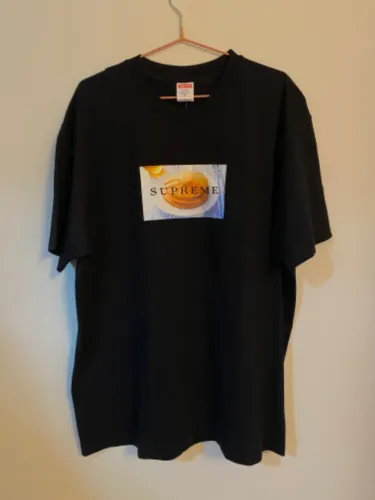 supreme pancakes tee black