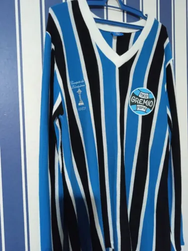 Camisa Retro Grêmio 1983 Libertadores Manga Longa