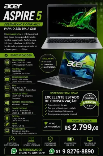 Notebook Acer Aspire 5