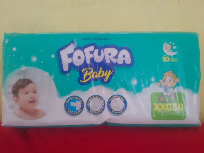 Vendo fralda fofura pacotão xxg(50 fralda )de 37 reais cada.cada pacotao